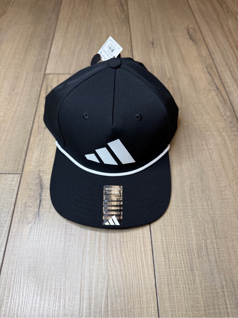 Adidas Men’s Black Rope Golf Hat SnapBack ClimaCool NWT Adjustable Cap